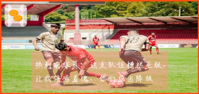 热刺前球员：这支队伍糟糕至极，让我倍感羞愧，你们应当降级
